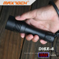 Maxtoch DI6X-4 aluminio negro impermeable LED antorcha linterna buceo